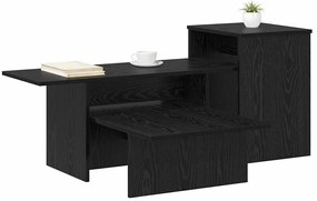 vidaXL Τραπέζι κονσόλας Μαύρη Οξυά 91,5 x 35 x 38,5 εκ