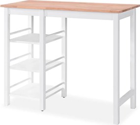 vidaXL Σετ Επίπλων Μπαρ 3 τεμ. Λευκό από MDF
