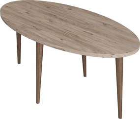 Τραπέζι σαλονιού Barton pakoworld sonoma-καφέ 90x45x40εκ