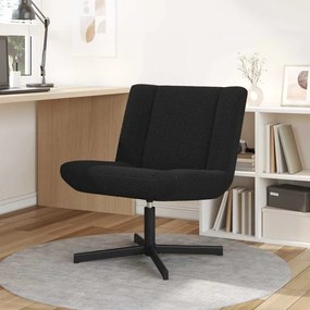 vidaXL Περιστρεφόμενη καρέκλα Μαύρο 63 x 75 x 76 εκ ύφασμα