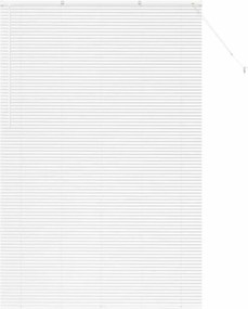 vidaXL Βενετσιάνικες Ρόδες Λευκό 220 x 145 εκ Αλουμίνιο