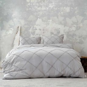Σετ Παπλωματοθήκη Γίγας 240x260 - Sansa Gray 5206482005280