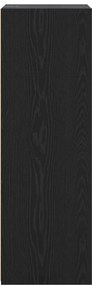 vidaXL Highboard Μαύρη Δρυς 70 x 41 x 124 εκ. Επεξεργασμένο Ξύλο