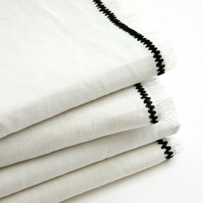 Σετ 4 πετσέτες φαγητού από λινό  βαμβάκι, Menorca