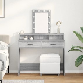 vidaXL Τραπέζι περιποίησης Γκρι 100 x 41 x 140 εκ. Επεξεργασμένο ξύλο