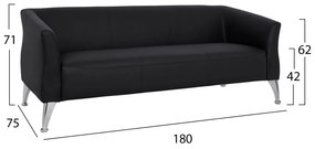 Καναπές 3 Θέσιος Kiana 180x75x71εκ.
