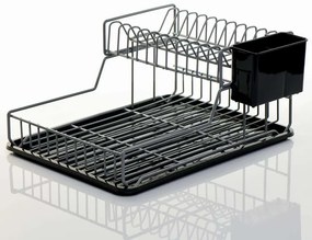 Πιάτοθήκη με ΔΙΣΚΟ 38032/ANTHRACITE 44x32cm