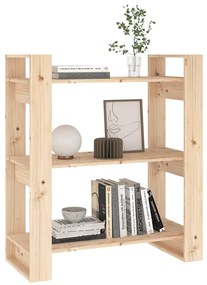 vidaXL Βιβλιοθήκη/Διαχωριστικό Δωματίου 80x35x91 εκ. από Μασίφ Ξύλο Πεύκου