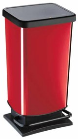 Κάδος Απορριμμάτων (35.3x29.5x67.6) Rotho Paso 40lt Κόκκινο