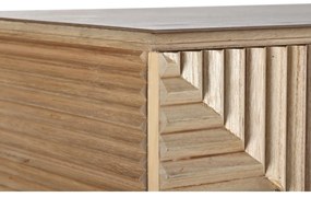 Σκευοθήκη DKD Home Decor Χρυσό Ανοιχτό καφέ Ξυλο παουλόβνια Ξύλο MDF 100 x 44 x 118 cm