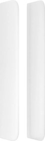 vidaXL Κεφαλάρι με Πτερύγια Λευκό 103x16x118/128 εκ.Συνθ. Δέρμα