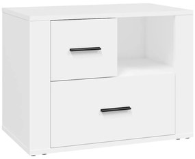 vidaXL Κομοδίνο Λευκό 60 x 36 x 45 εκ. από Επεξεργασμένο Ξύλο