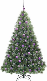 vidaXL Τεχνητό Χριστουγεννιάτικο Δέντρο Πράσινο 180 cm ΠΕ και PVC