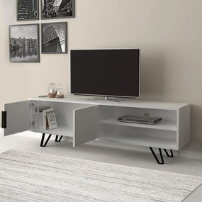 Έπιπλο τηλεόρασης Foot λευκό 160x35x49εκ