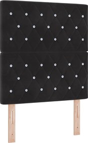 vidaXL Κεφαλάρι Μαύρο 80 cm Βελούδο