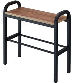 Ράφι Παπουτσιών YMZK4788 48x19x46cm Brown-Black Steel,Wood