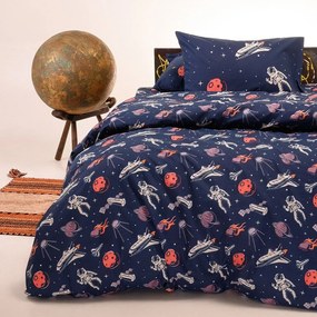 Μαξιλαροθήκες Παιδικές Planet (Σετ 2τμχ) Blue Melinen 50Χ70 100% Cotton