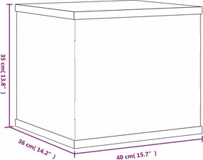 vidaXL Κουτί Βιτρίνας Διαφανές Ακρυλικό 40x36x35 εκ.