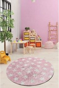 Χαλί Yıldız 876CHL1239 Pink Conceptum Hypnose 140X140cm Round