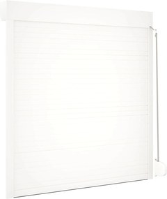 vidaXL Ρολό εισόδου Λευκός 130 x 140 cm Αλουμίνιο και Πολυουρεθάνη