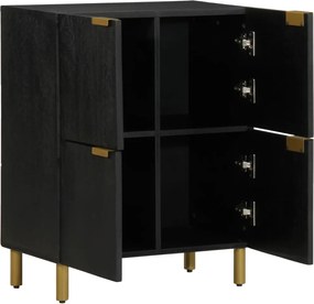 vidaXL Ραφιέρα Μαύρη 60x33x75 εκ. από Επεξεργασμένο Ξύλο