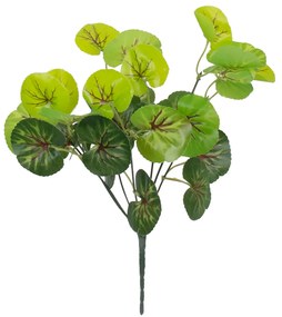 GloboStar® CENTELLA 78267 Τεχνητό Φυτό Σεντέλα - Μπουκέτο Διακοσμητικών Φυτών - Κλαδιών με Φύλλωμα Πράσινο Υ33cm