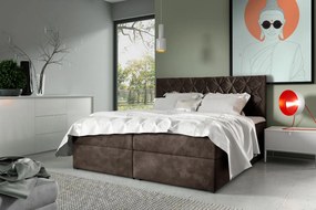 Επενδυμένο κρεβάτι Box 7-Kafe-120 x 200