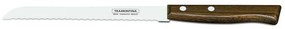 Μαχαίρι Ψωμιού Tradicional TR22215007 18cm Από Ανοξείδωτο Ατσάλι Silver-Brown Tramontina Ανοξείδωτο Ατσάλι