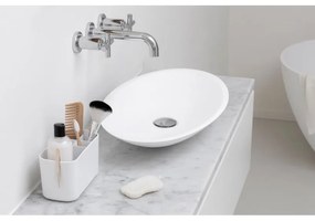 Κουτί αξεσουάρ μπάνιου Brabantia ReNew 1003494, Ανθεκτικό στη διάβρωση, Εσωτερικό διαχωριστικό, Αντιολισθητική βάση, Λευκό