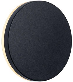 Φωτιστικό Τοίχου Artego Round 46941003 Φ15cm Led 468Lm 8W 3000K IP54 Black Nordlux Aluminium, Plastic