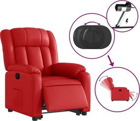 vidaXL Πολυθρόνα Ηλεκ.Ανακλινόμενη με Ανύψωση απόΣυνθετικό Δέρμα