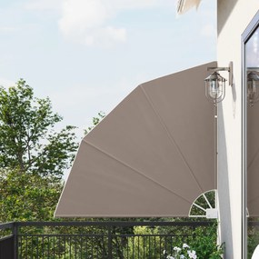 vidaXL Αδιάφανο σκίαστρο μπαλκονιού Taupe 140 x 140 cm ύφασμα