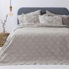 Κουβερλί Υπέρδιπλο (Σετ 220x240) Palamaiki Ifigenia Beige