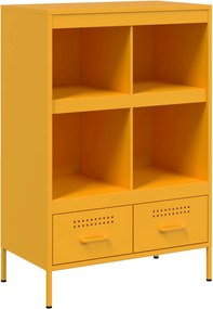 vidaXL Ντουλάπι Μουσταρδί 68x39x101,5 εκ. από Ατσάλι