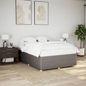 vidaXL Σκελετός Κρεβατιού Χωρίς Στρώμα Taupe 140x200 εκ. Υφασμάτινο