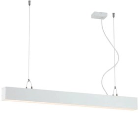 Γραμμικό Φωτιστικό Κρεμαστό Station Ultra 3911-00086-3-W-N 3000K 3848lm 86x120cm White Viokef