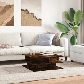 vidaXL Τραπεζάκι Σαλονιού Καπνιστή Δρυς 70x70x29 εκ. Επεξεργασμ. Ξύλο