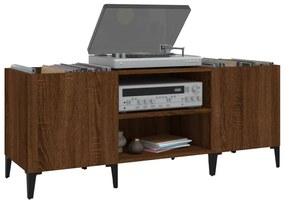 vidaXL Δισκοθήκη Καφέ Δρυς 121 x 38 x 48 εκ. από Επεξεργασμένο Ξύλο