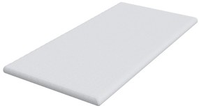 vidaXL Στρώματα Λευκό 90 x 190 cm 100% ύφασμα πολυεστέρα με τζακάρ