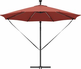 vidaXL Ομπρέλα ηλίου 294 x 294 x 248 cm Πολυεστέρας και Αλουμίνιο
