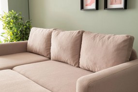 Corner Sofa-Bed Kado - Mink Mink