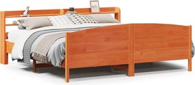 vidaXL Σκελετός Κρεβ. Χωρίς Στρώμα Καφέ Κεριού 180x200 εκ Μασίφ Πεύκο