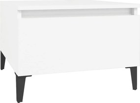 vidaXL Βοηθητικά Τραπέζια 2 τεμ. Λευκά 50x46x35 εκ. Επεξεργασμένο Ξύλο