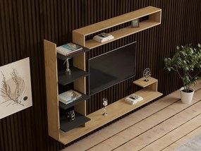 Σύνθεση Τηλεόρασης Sapphire / Ανθρακί GRUMAR 180x29.6x121.8