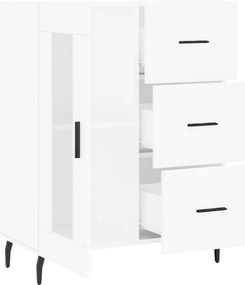 vidaXL Ντουλάπι Λευκό 69,5 x 34 x 90 εκ. από Επεξεργασμένο Ξύλο