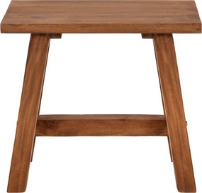 Τραπεζάκι βοηθητικό Ranch ξύλο μαόνι φυσικό 50x25x46εκ