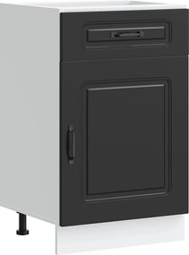 vidaXL ντουλάπι βάσης κουζίνας Kalmar Μαύρο από Επεξεργασμένο Ξύλο