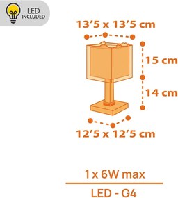 Dinos επιτραπέζιο παιδικό φωτιστικό (73451N)