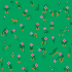 Μεταλλικό κάλυμμα Flower Ντουλάπας Young Users Next-Πράσινο