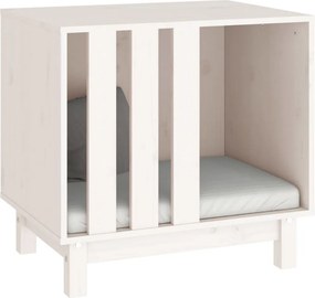 vidaXL Σπίτι Σκύλου Λευκό 60 x 45 x 57 εκ
